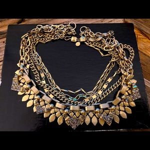 Gold layered and multi-way Stella & Dot necklace